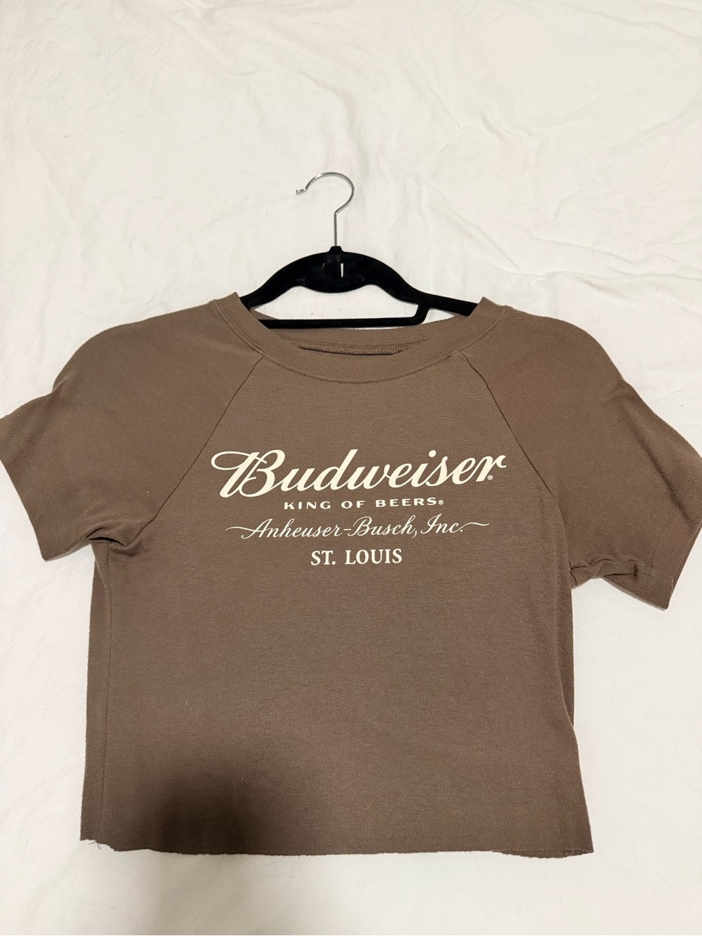 PacSun Brown Budweiser Logo Short Sleeve Tee